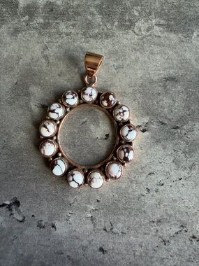 Wild Horse Turquoise Copper Pendant